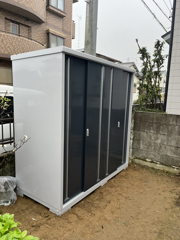 豊橋市で古い物置を新しく取替しました!!