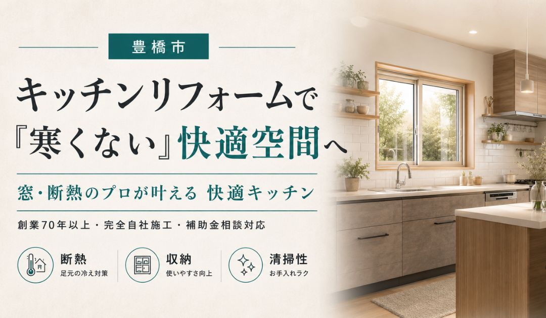 豊橋市でキッチンリフォーム・リノベーションならティージー株式会社｜窓・断熱のプロが叶える「寒くない」快適なキッチン
