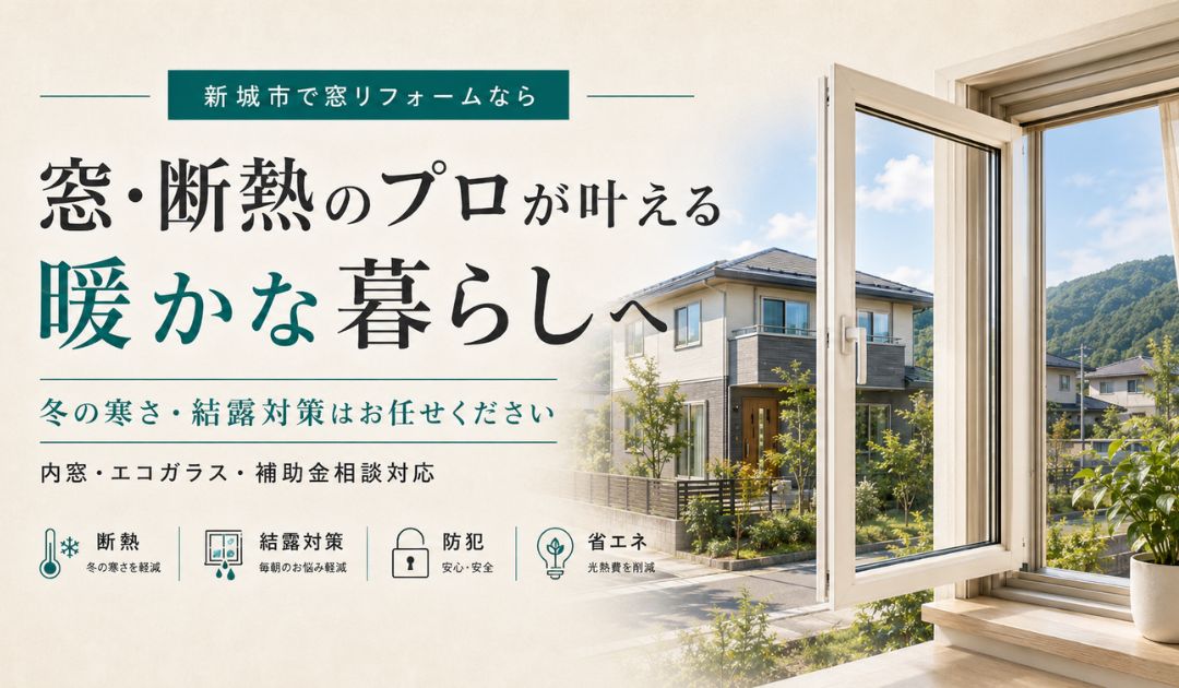 新城市で窓リフォームならティージー株式会社へ！冬の寒さ・結露対策はお任せください