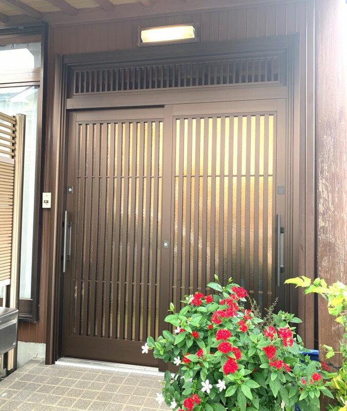 玄関引戸リフォーム　豊橋市