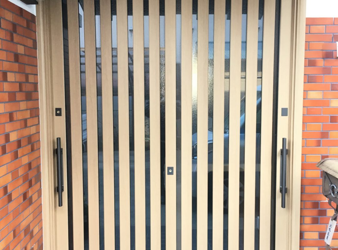 玄関引戸リフォーム　豊橋市